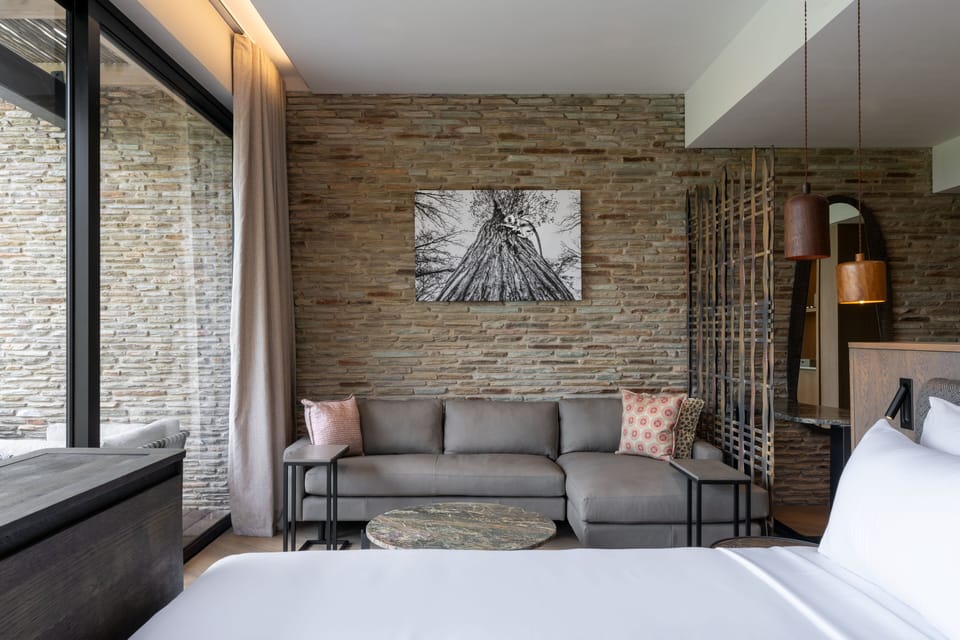 Premium Suite, Private Pool | Minibar, in-room safe, desk, laptop workspace