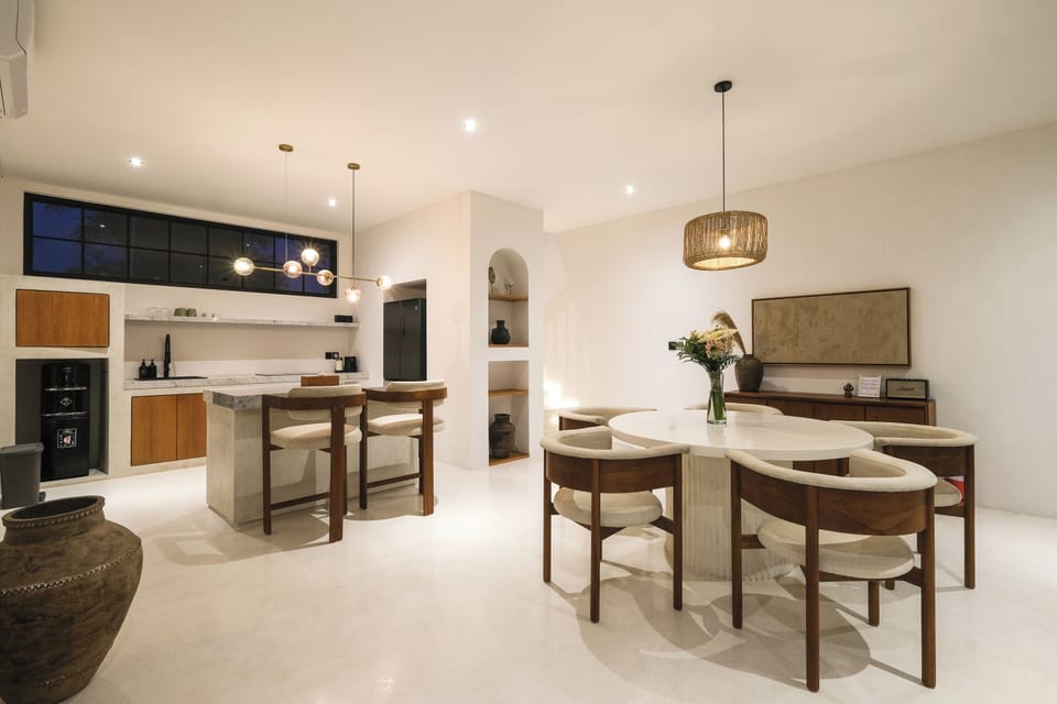 Villa, 2 Bedrooms | Private kitchen | Fridge, microwave, stovetop, coffee/tea maker