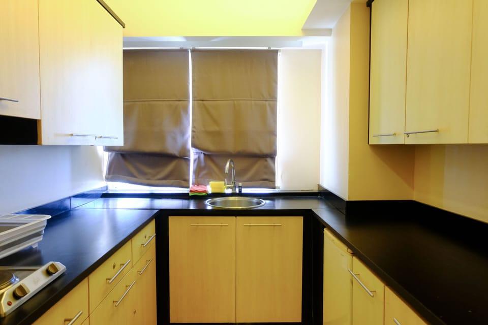 Apartment | Private kitchen | Full-size fridge, stovetop