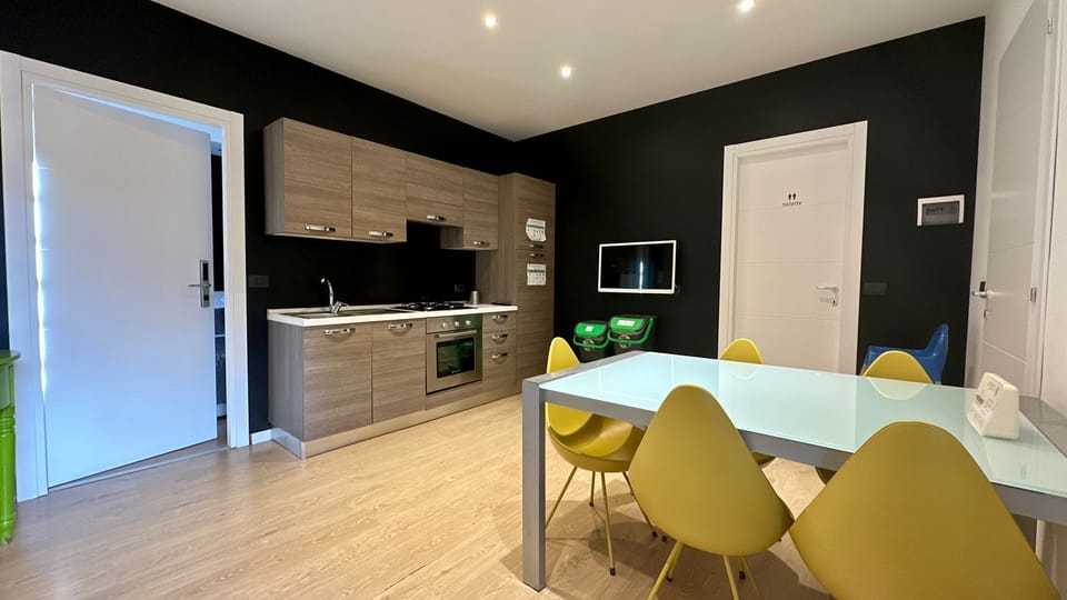 Family Apartment, 2 Bedrooms | Private kitchen | Shared fridge, microwave