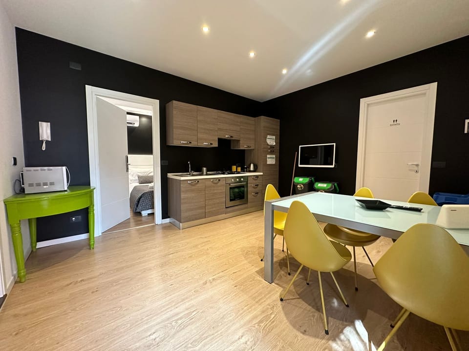 Family Apartment, 2 Bedrooms | Private kitchen | Shared fridge, microwave