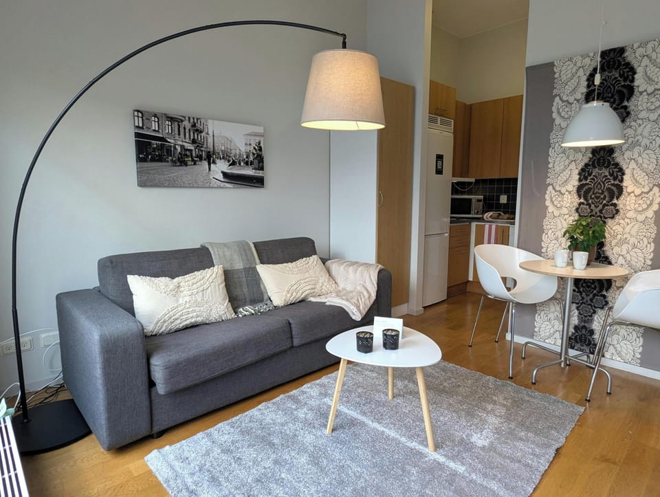 Apartment, 1 Bedroom | Living area | 47-inch flat-screen TV with cable channels