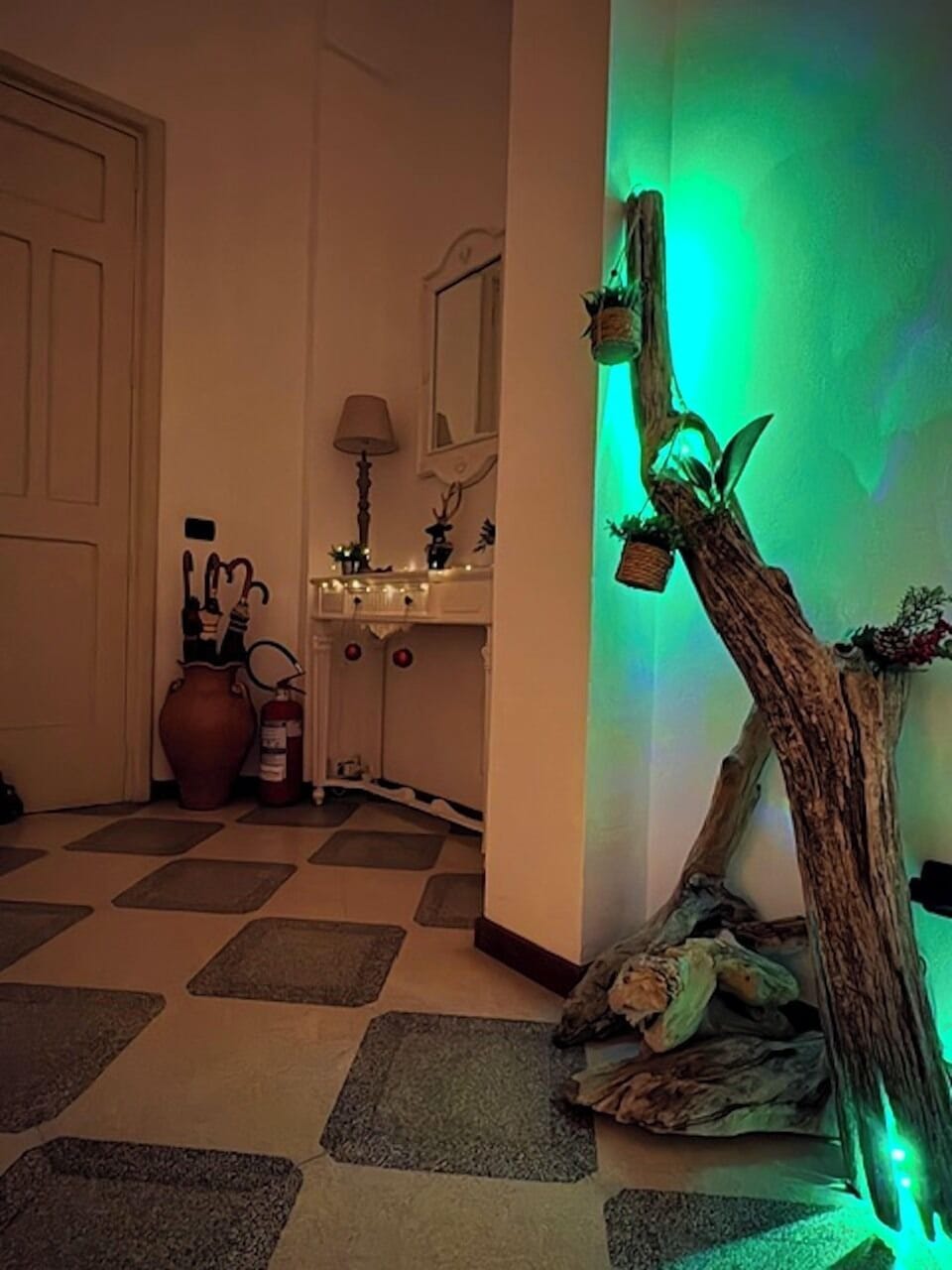Interior entrance