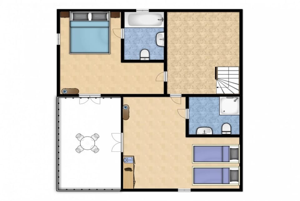 House | 3 bedrooms, soundproofing