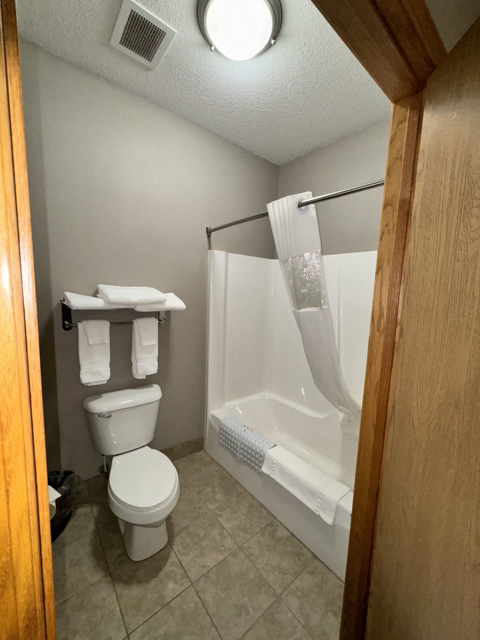Hair dryer, towels