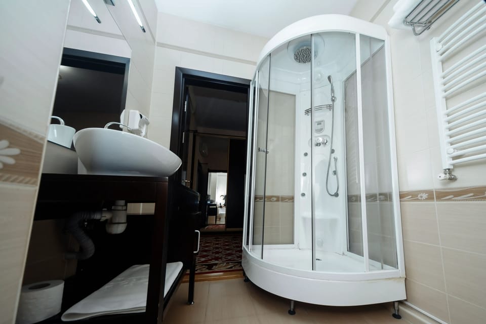Standard Double Room | Bathroom | Shower, free toiletries, hair dryer, slippers