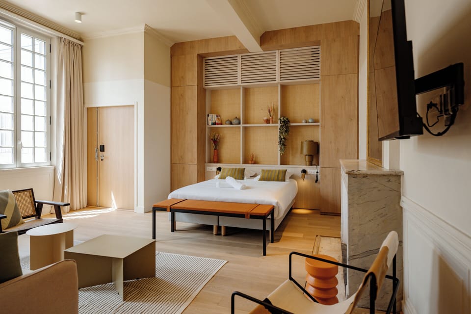 Appartement : Chambre + dortoir 4 lits | Premium bedding, individually decorated, blackout drapes