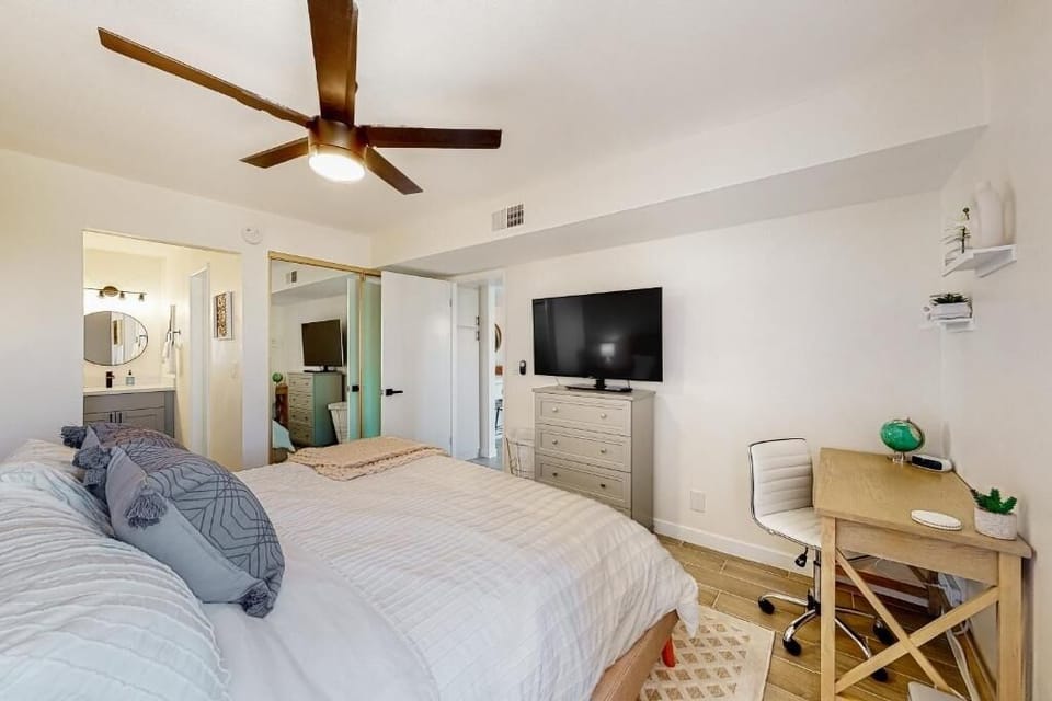 Condo, 1 Bedroom | 1 bedroom, desk, laptop workspace, iron/ironing board