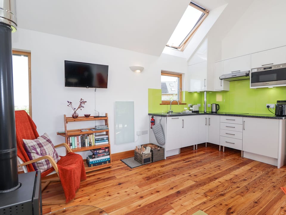 Fridge, dishwasher, electric kettle, toaster