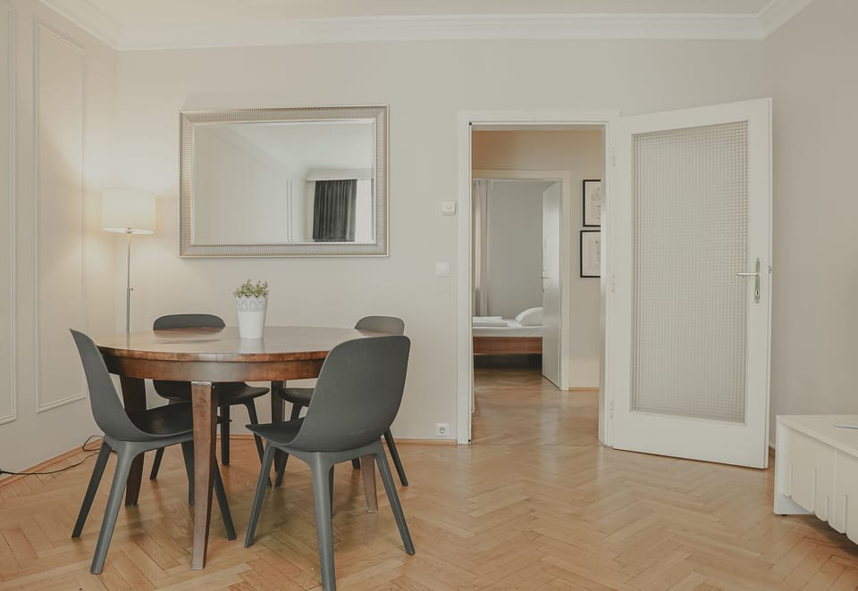 City Apartment | Living area | 40-inch LCD TV with cable channels