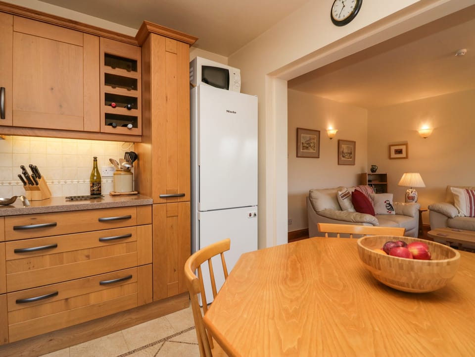 Fridge, dishwasher, electric kettle, toaster