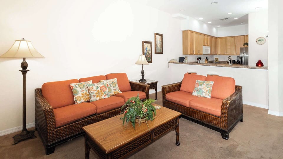Condo, Multiple Beds, Balcony, Garden View (Sunset Serenity at Caribe Cove Resort) | Living area | 42-inch flat-screen TV with digital channels