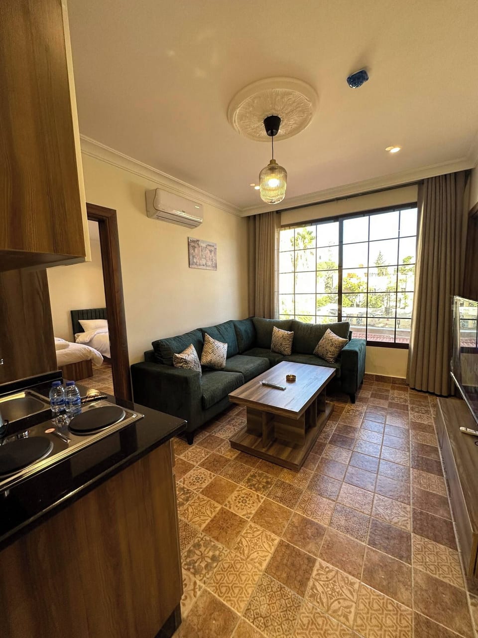 Apartment, Accessible, Smoking | Living area