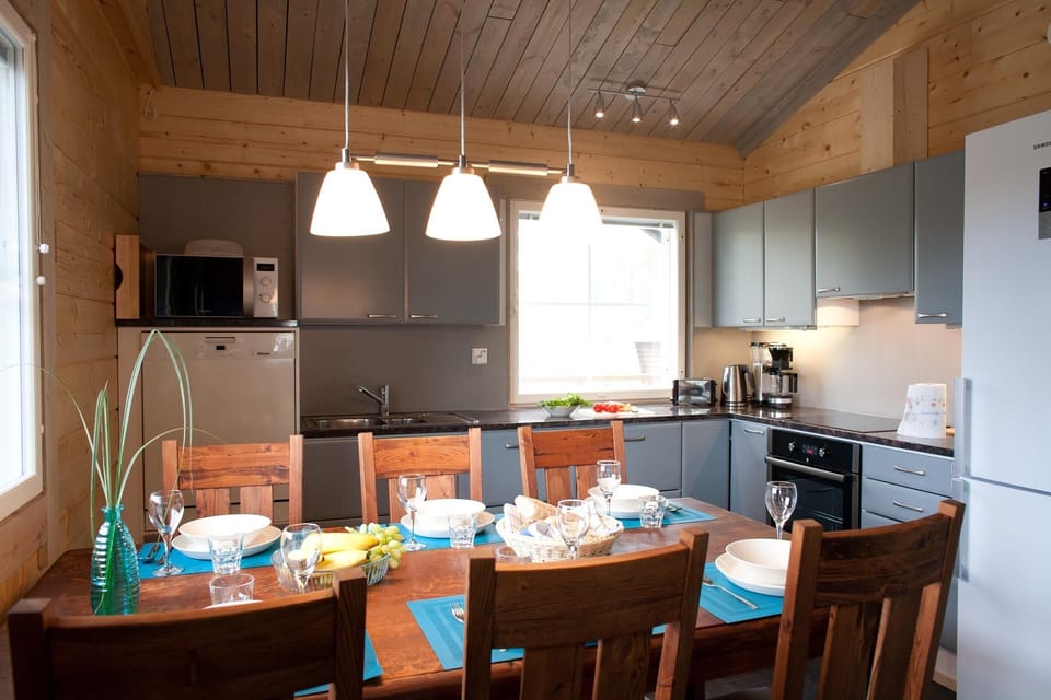 Villa, Ensuite, Beachside | Private kitchen | Electric kettle, highchair