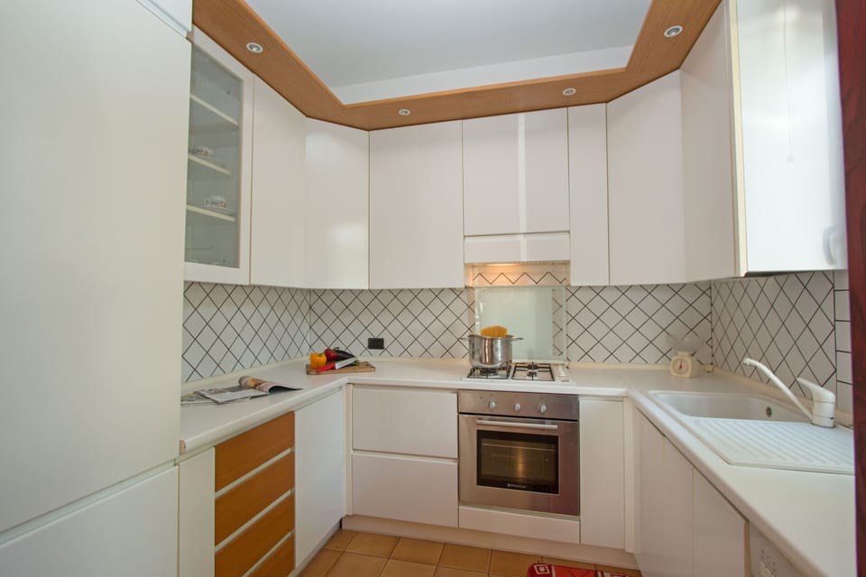 Basic Villa | Private kitchen | Fridge, microwave, oven, stovetop