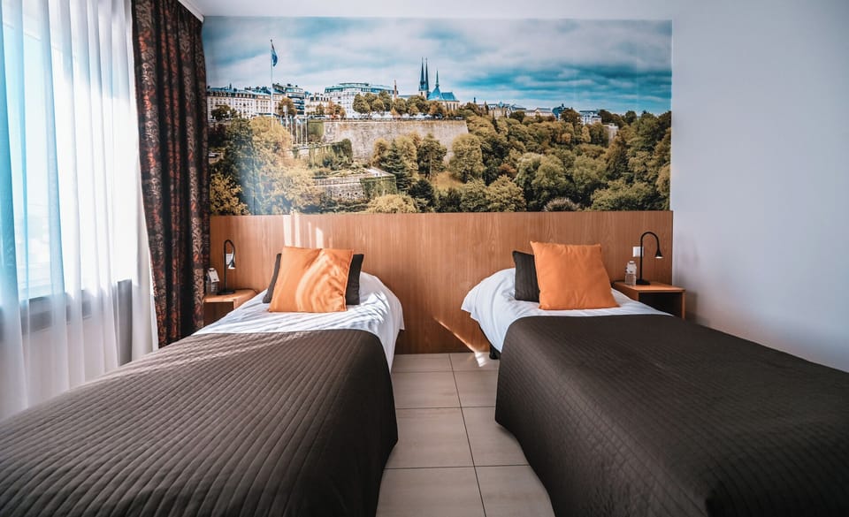 Chambre Double Twin | Hypo-allergenic bedding, minibar, desk, free WiFi