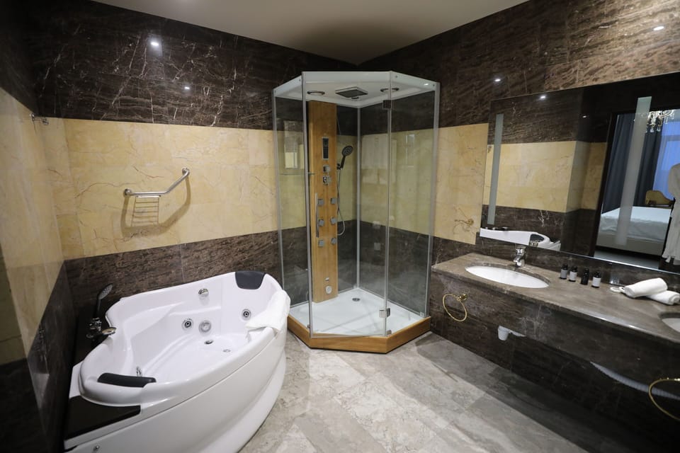 Premium Suite | Bathroom | Free toiletries, hair dryer, bathrobes, slippers