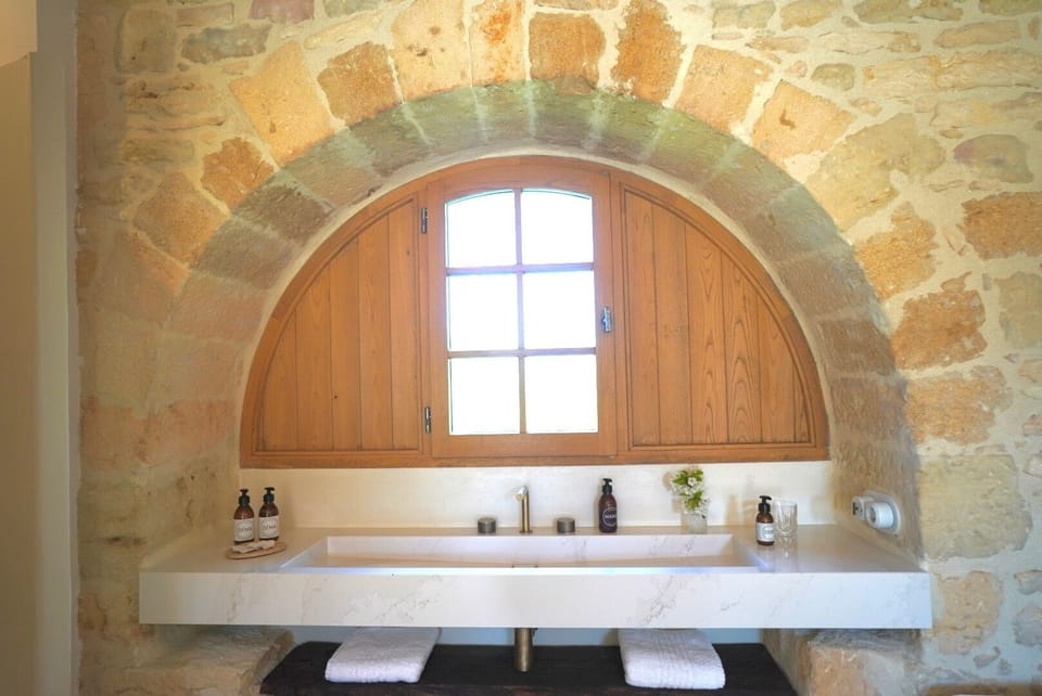 Design Double Room | Bathroom | Designer toiletries, hair dryer, towels, soap