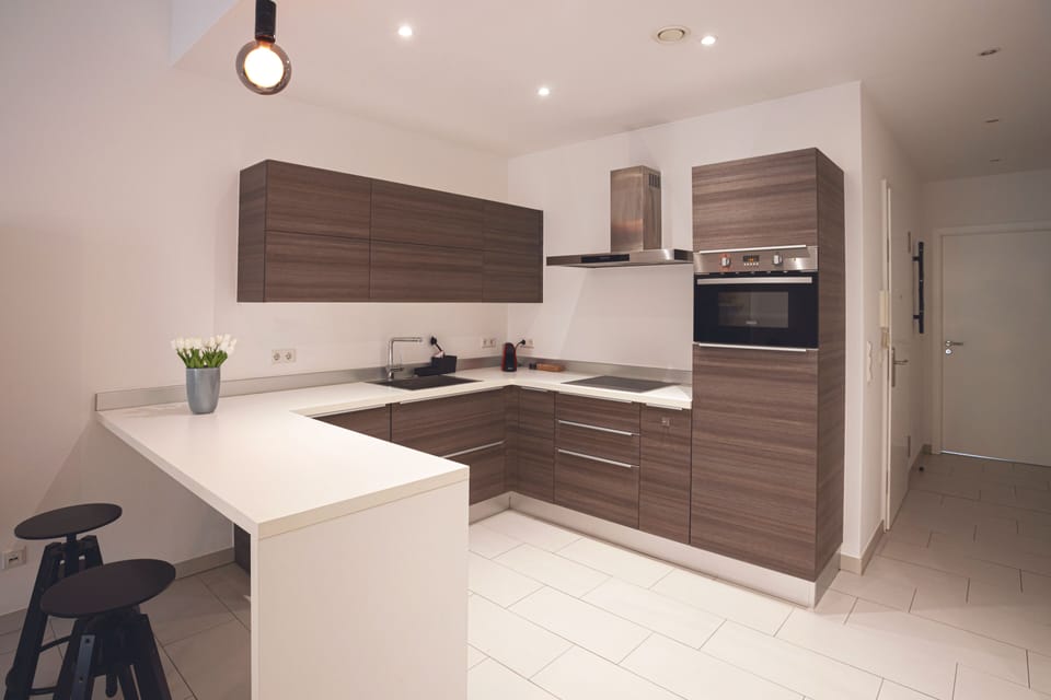 Premium Apartment, 1 Bedroom, Non Smoking, City View | Private kitchen | Full-size fridge, oven, stovetop, dishwasher