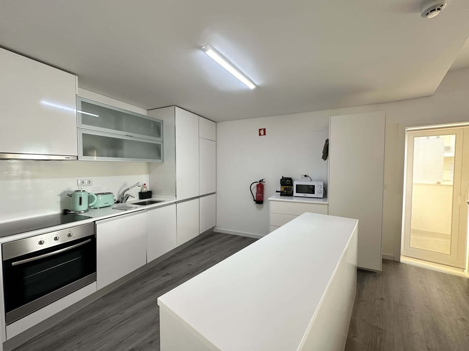 Apartment | Private kitchen | Full-size fridge, microwave, oven, stovetop