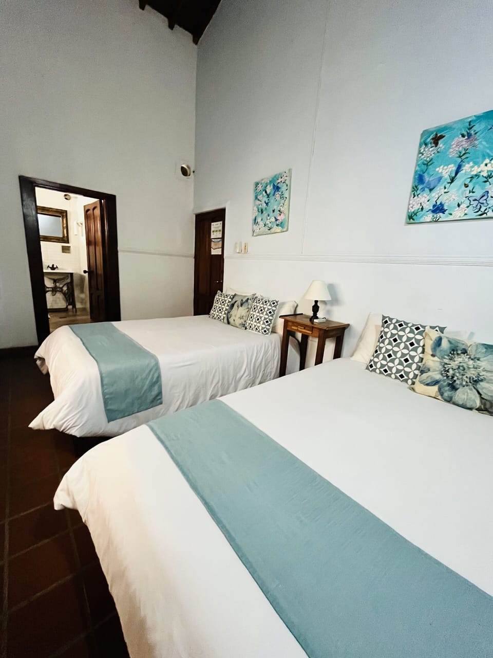 Comfort Quadruple Room | Premium bedding, down comforters, pillowtop beds, WiFi (free)