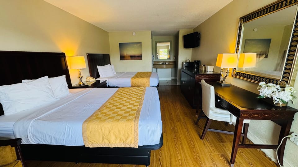 In-room safe, desk, blackout drapes, iron/ironing board