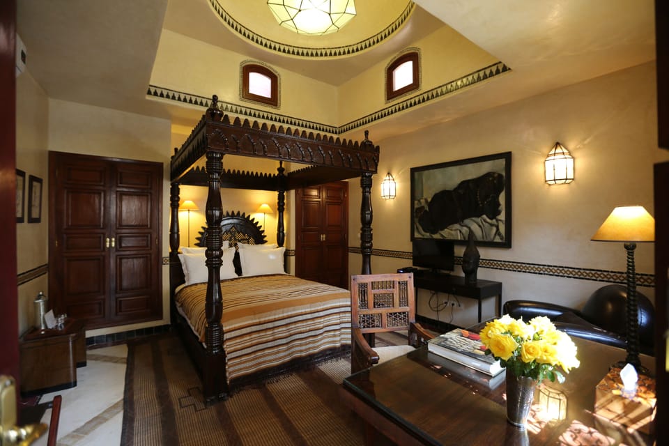 Luxury Double Room, Courtyard Area (AFRICAINE) | Premium bedding, minibar, in-room safe, individually decorated