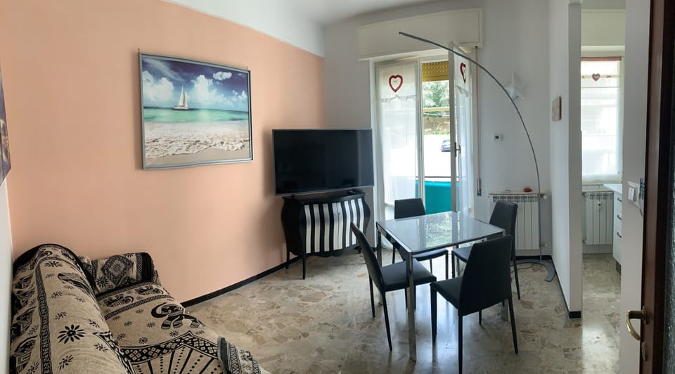 Basic Apartment | Living area | 19-inch flat-screen TV with digital channels