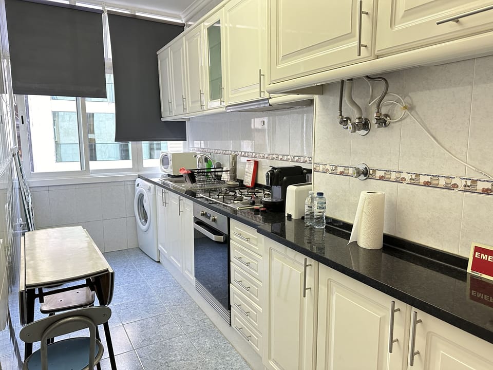 Apartment | Private kitchen | Full-size fridge, microwave, oven, stovetop