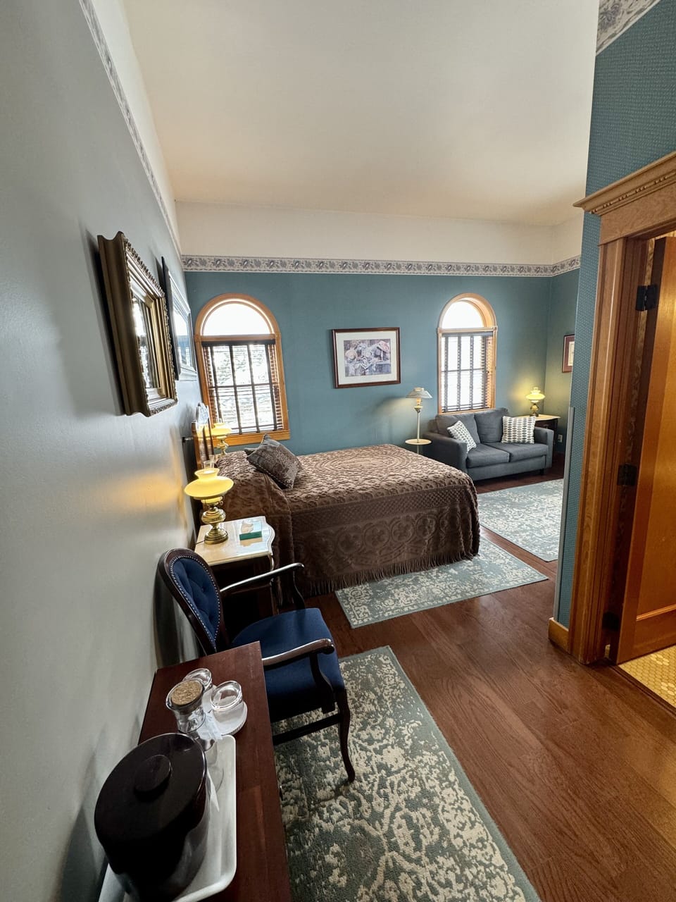 Nurses Station, 1 Queen Bed (Second Floor - No Elevator) | Individually decorated, iron/ironing board, free WiFi, bed sheets