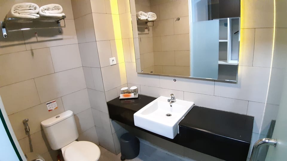 Superior Twin Room | Bathroom | Shower, free toiletries, hair dryer (on request), bidet