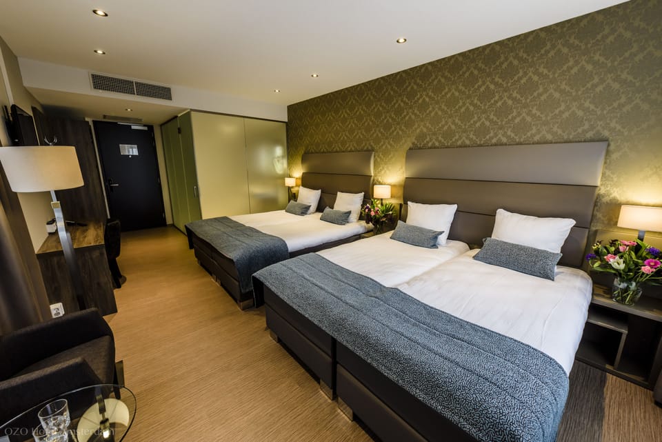 Quadruple Room | Egyptian cotton sheets, premium bedding, minibar, in-room safe