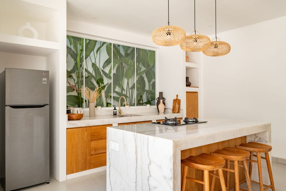 Villa, 1 Bedroom | Private kitchen | Fridge, oven, stovetop, electric kettle