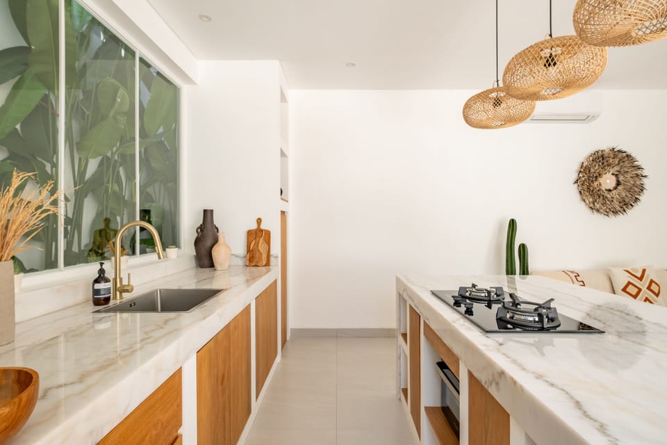 Villa, 1 Bedroom | Private kitchen | Fridge, oven, stovetop, electric kettle