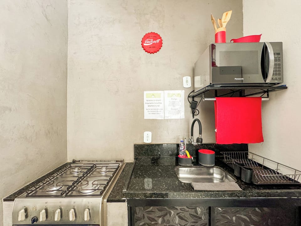 Shared fridge, microwave