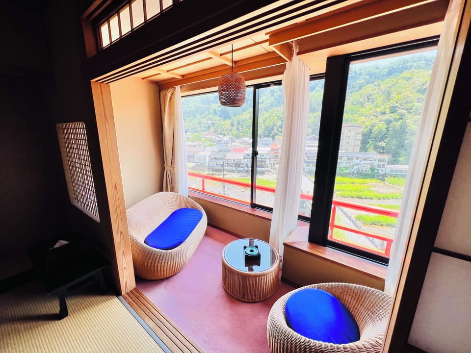 Upgraded Japanese-Style Room - Half Board | Living area | Flat-screen TV