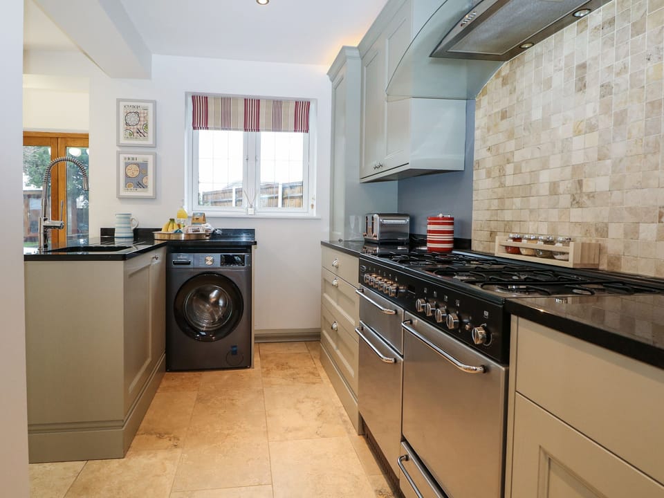 Fridge, dishwasher, electric kettle, toaster