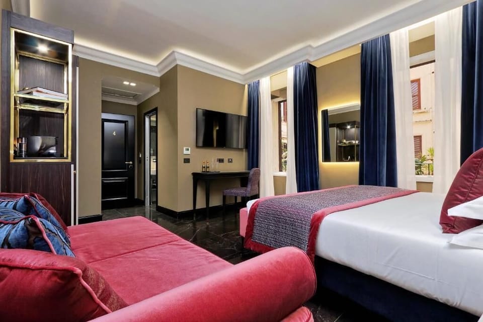 Classic Quadruple Room | Premium bedding, down comforters, memory foam beds, minibar