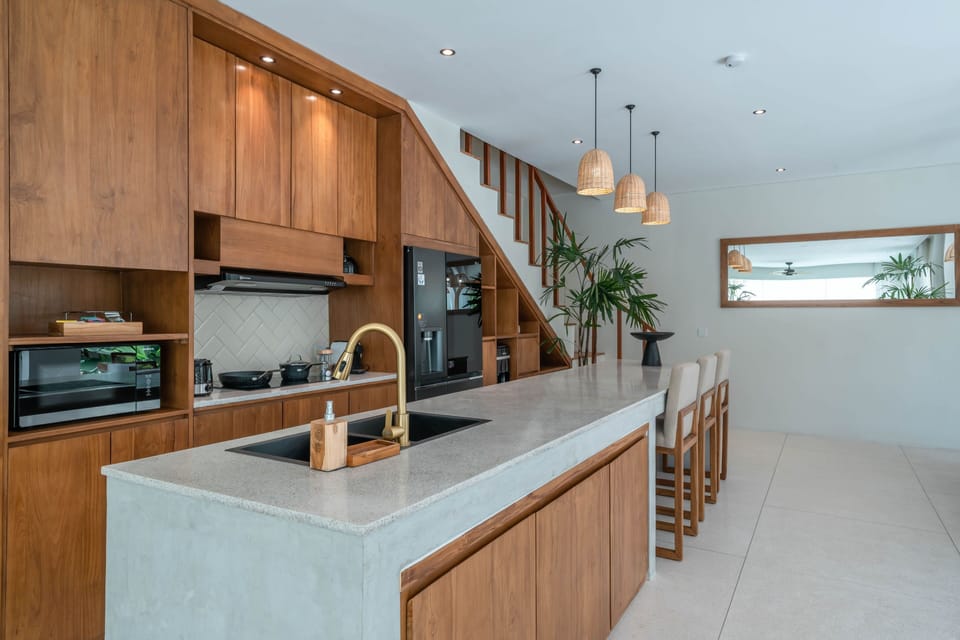 Signature Villa, 3 Bedrooms, Private Pool | Private kitchen | Fridge, microwave, stovetop, electric kettle