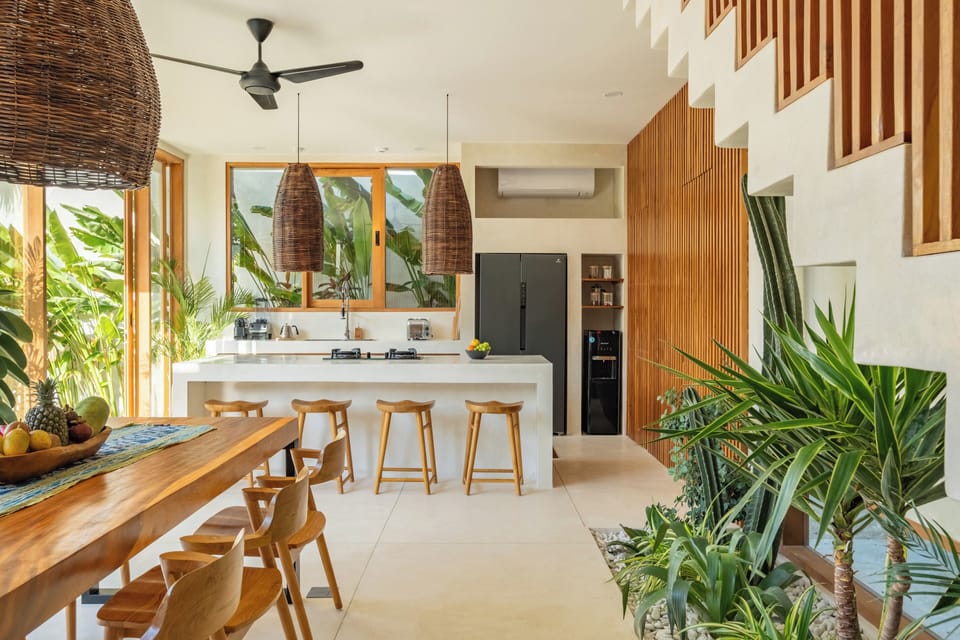 Villa, 2 Bedrooms | Private kitchen | Fridge, microwave, stovetop, coffee/tea maker