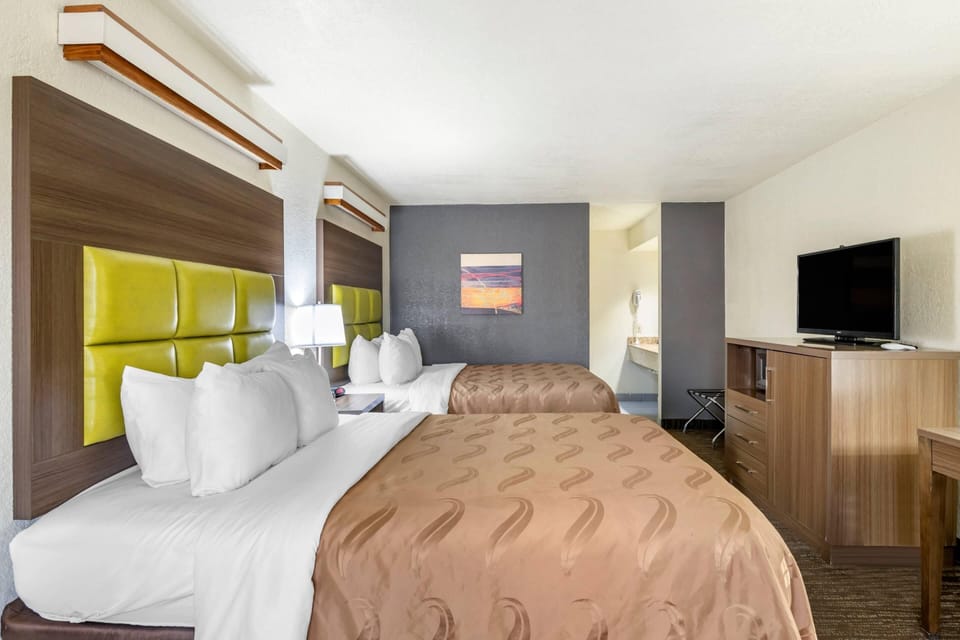 Standard Room, 2 Queen Beds, Non Smoking | Desk, iron/ironing board, rollaway beds, free WiFi