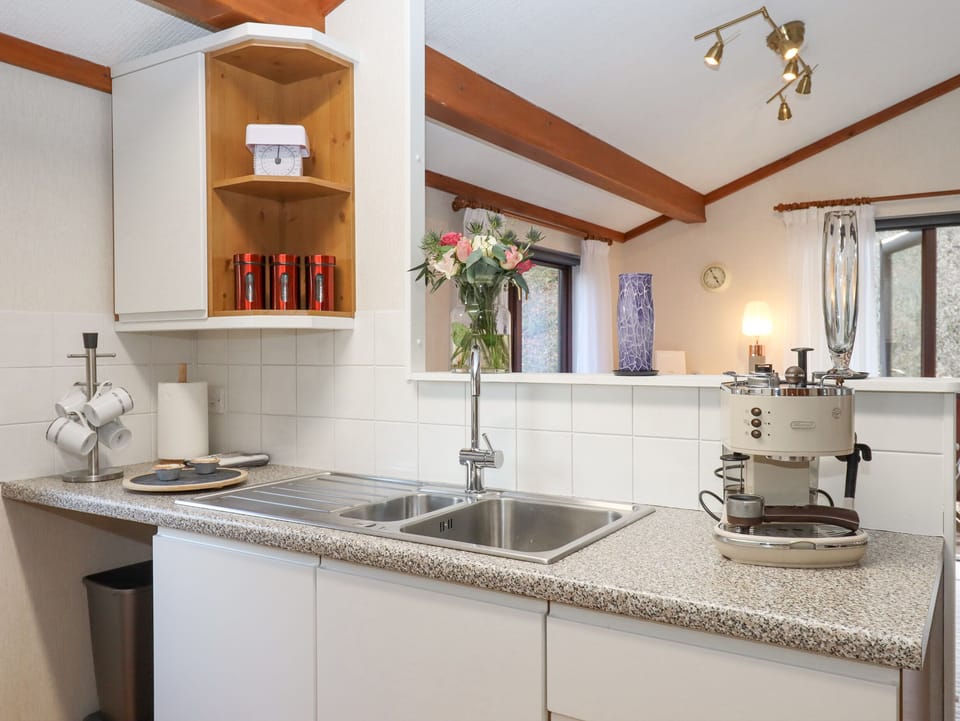 Fridge, dishwasher, electric kettle, toaster