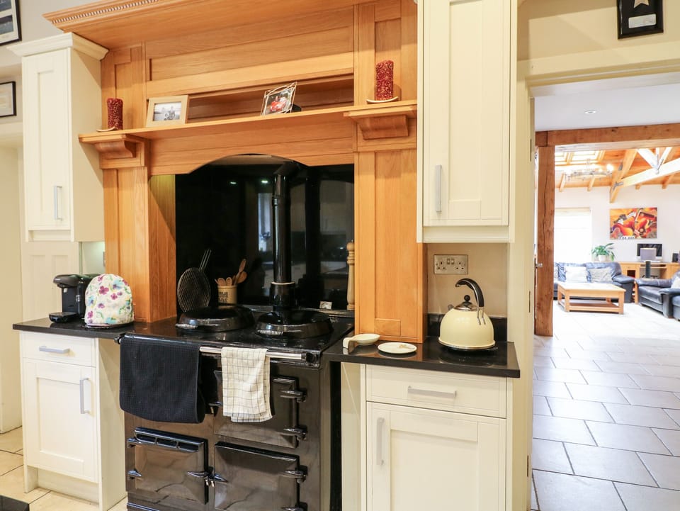 Fridge, dishwasher, electric kettle, toaster