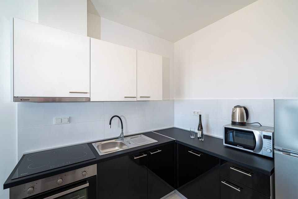 Apartment, 1 Bedroom, Balcony, City View | Private kitchen