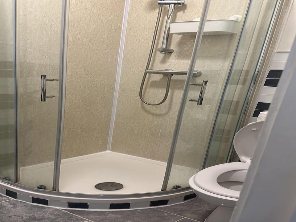 Apartment | Bathroom | Shower, hair dryer, towels
