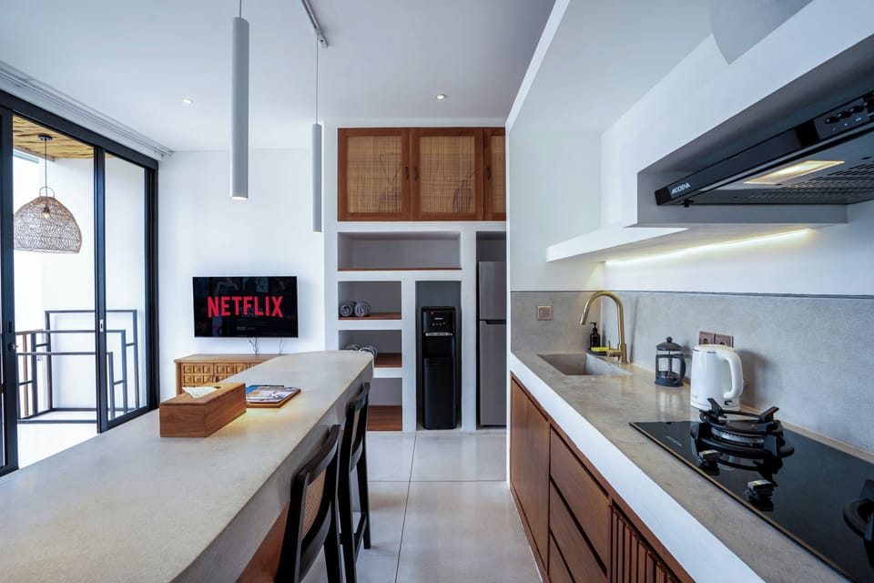 One Bedroom Suite With Balcony | Private kitchenette | Fridge, stovetop, electric kettle, toaster