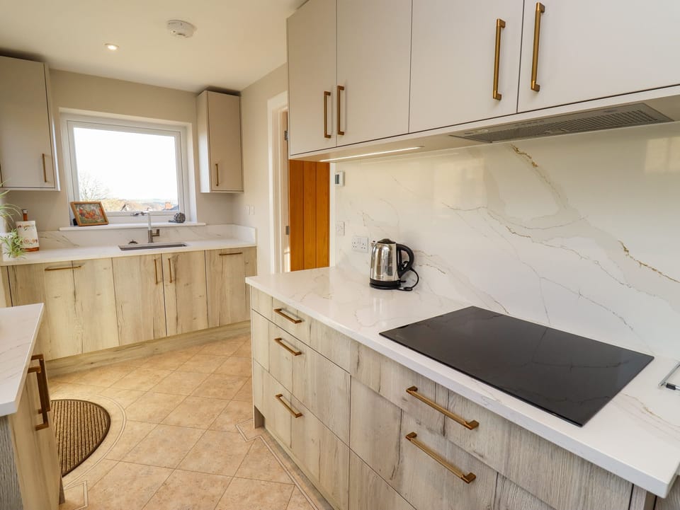 Fridge, dishwasher, electric kettle, toaster