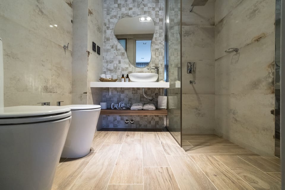 Standard Double Room | Bathroom | Jetted tub, hydromassage showerhead, free toiletries, hair dryer