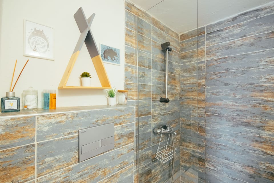 No 9 Economic Room | Bathroom | Shower, rainfall showerhead, hair dryer, towels