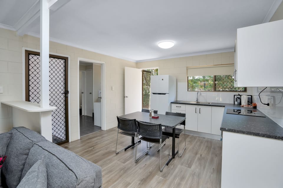 Family Apartment, 2 Bedrooms | Private kitchen | Coffee/tea maker, full-size fridge, microwave, oven